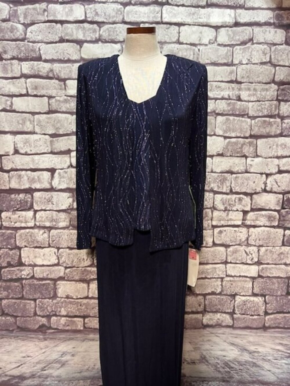 Alex Evenings NWT Navy Dress & Jacket Size 8
